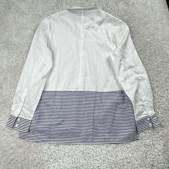 Harshman Stripe Mix Colorblock Button Up Shirt - Picture 2 of 8